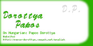 dorottya papos business card